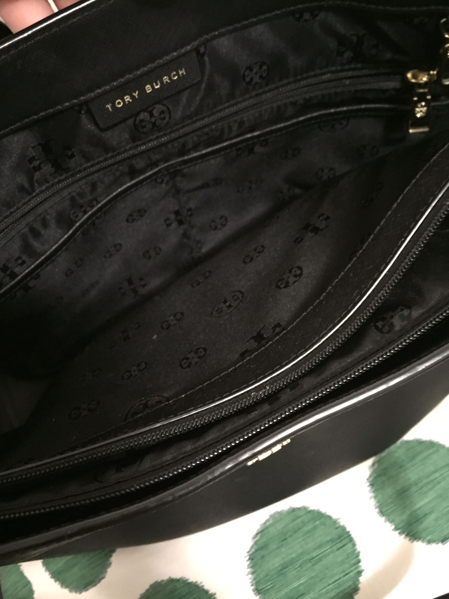 Tory Burch — Large Black, Buckled York Tote DUST BAG INCLUDED