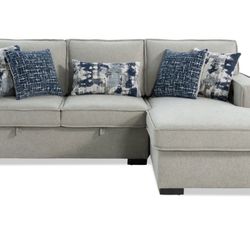 FREE—Gray 94'' 2 Piece Sectional Sofa