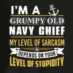 Navy Chief Print Hoodie Men’s Casual Pullover Hooded Sweatshirt Pockets Spring