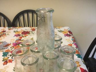 11-8oz milk type bottles