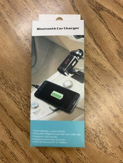 Wireless Bluetooth Car kit handsfree talk MP3 player fm transmitter dual car charger