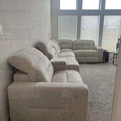 Reclining Sectional Modular Only 6 Months Old
