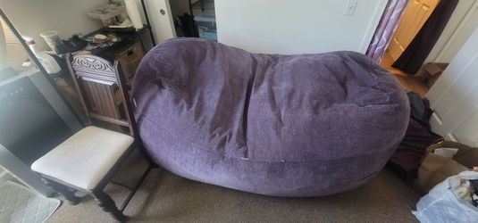 Huge 8ft Purple Bean Bag / Lounge Chair