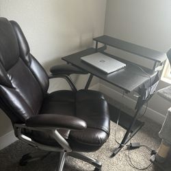 Small Computer Desk with Desk chair