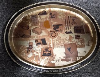 Rediform Commemoratew NOPA 75th 1904-1979 Vintage Serving Tray