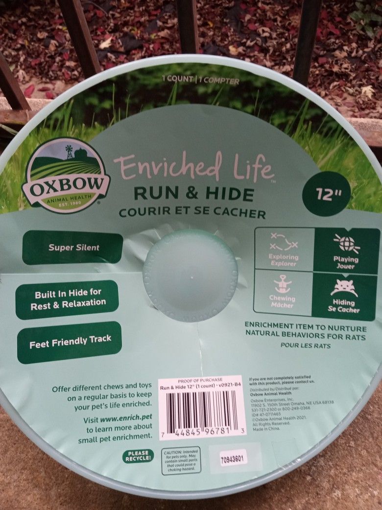 Pet Wheel / Hide Rat Guinea Pig/ Hamster