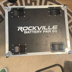 10x Rockville battery par 50 Up lights With charging case 