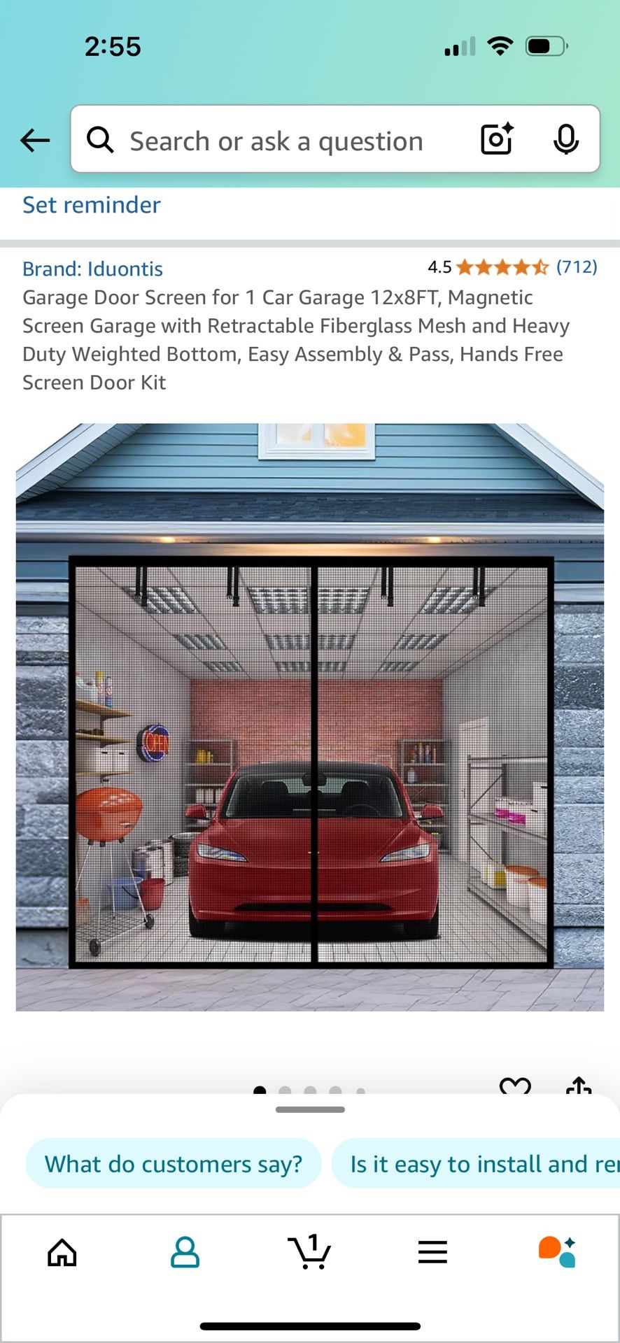 NEW Garage Door Screen 12x8