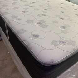 New Queen Mattress And Box Spring 2pc Bed Frame Is Not Included 