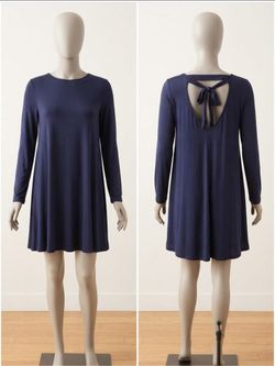 Long sleeve mini dress