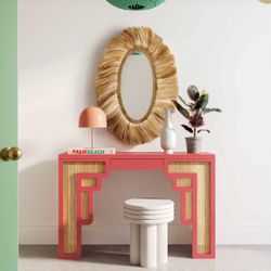 Rattan Console / Entry Table 