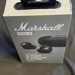 Marshall Mode II True Wireless In-Ear Bluetooth Headphones, 25hr Playtime, Black