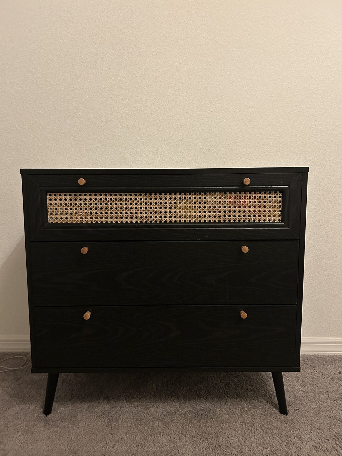 Rustic Rattan Nightstand...