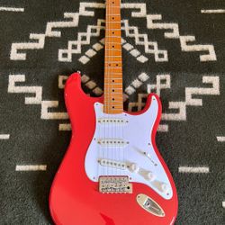 50’s Classic Vibe Strat Fiesta Red