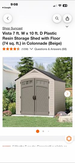 Storage  vista 7ft x 10ft D