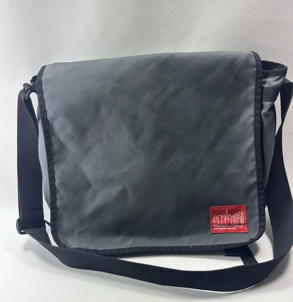 Manhattan Portage Messenger Bag Gray Computer Bag Record Bag DJ Bag Large EUC