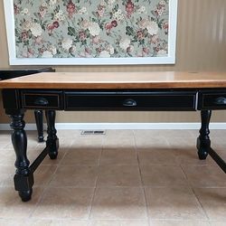 Quality Wood Executive Desk with Hutch