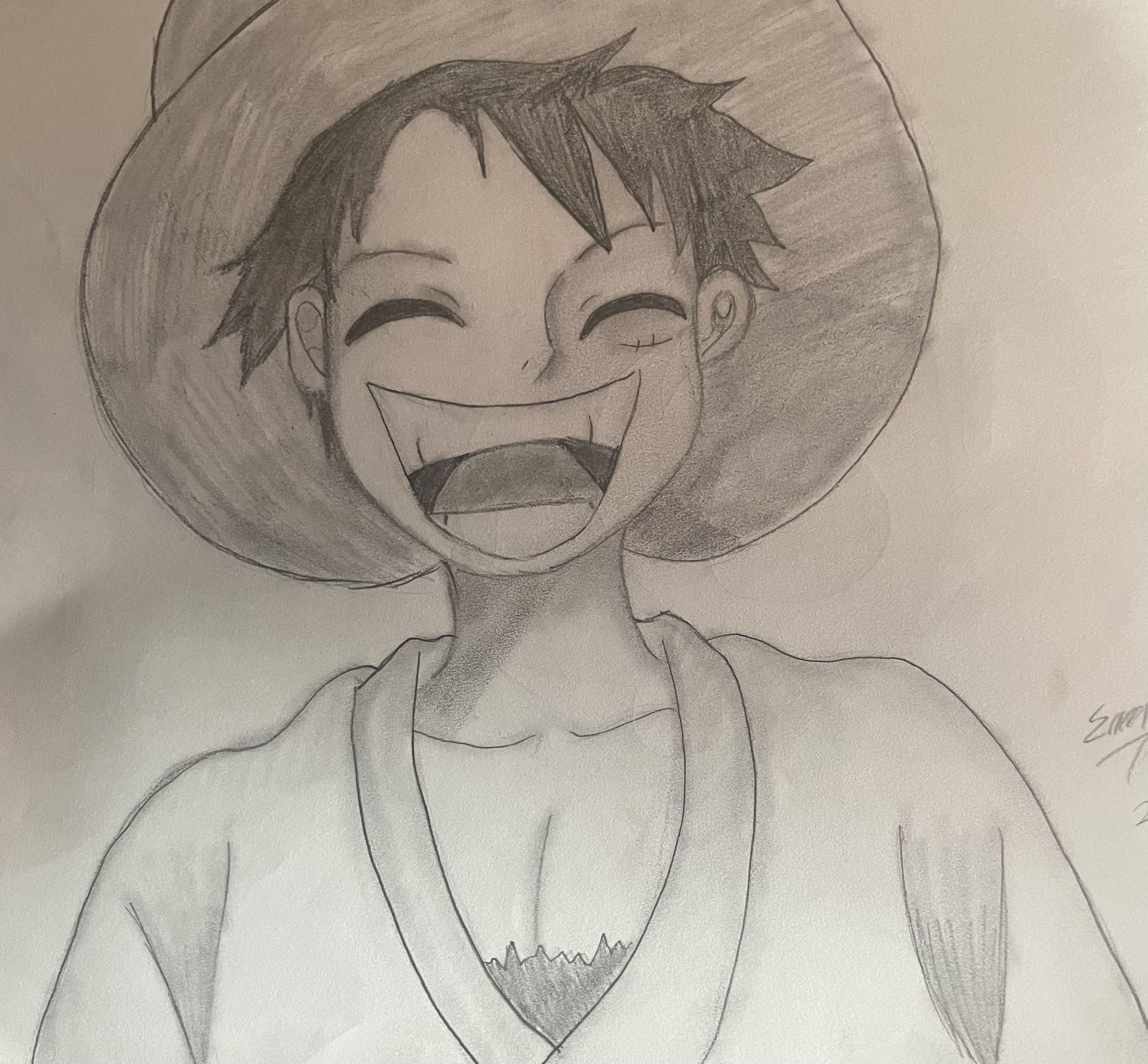 Luffy From One Piece Drawing 