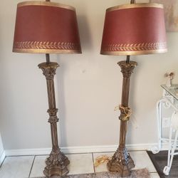 Two Solid standing Lamps 