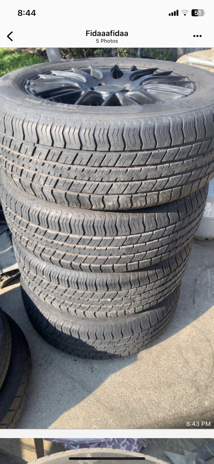 Honda Rims And Tires 215/60R16