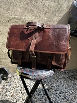 Leather Messenger Bag