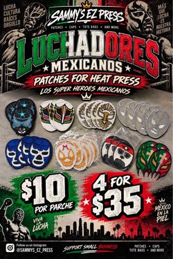 Luchador patches