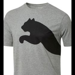 Puma Men T Shirt  Grey And Black  Size  Large