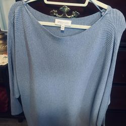 1x Light Blue Tunic Style  Philosophy Brand Sweater 