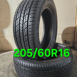 205/60/16 Tires Continental ControlContact Tour A/S Pair of 2