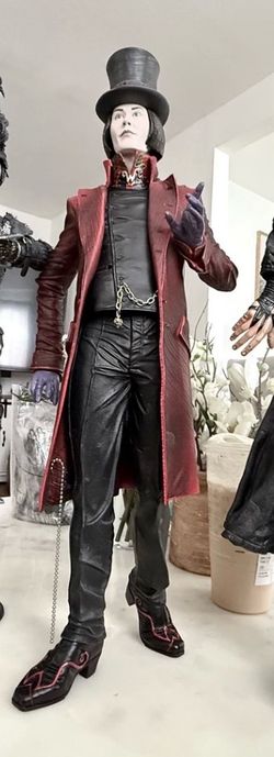 NECA Willy Wonka 18” Motion Activated Doll Charlie & The Chocolate Factory 2005