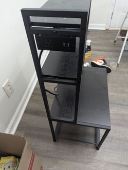 4 Tier Printer Stand with Charging Station