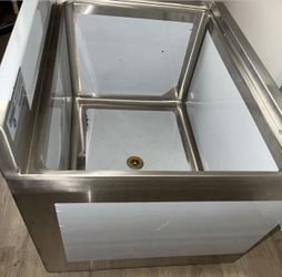 Commercial Ice Bin 19"x24" Underbar Ice Bin Steelton 522UIB1824 With steel Legs