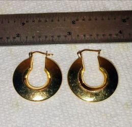 14 k Gold Hoop Earrings