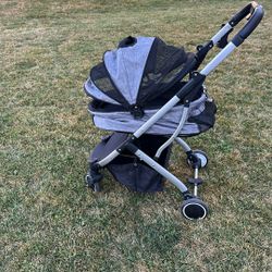 Deluxe Pet Stroller And Carrier Combo 
