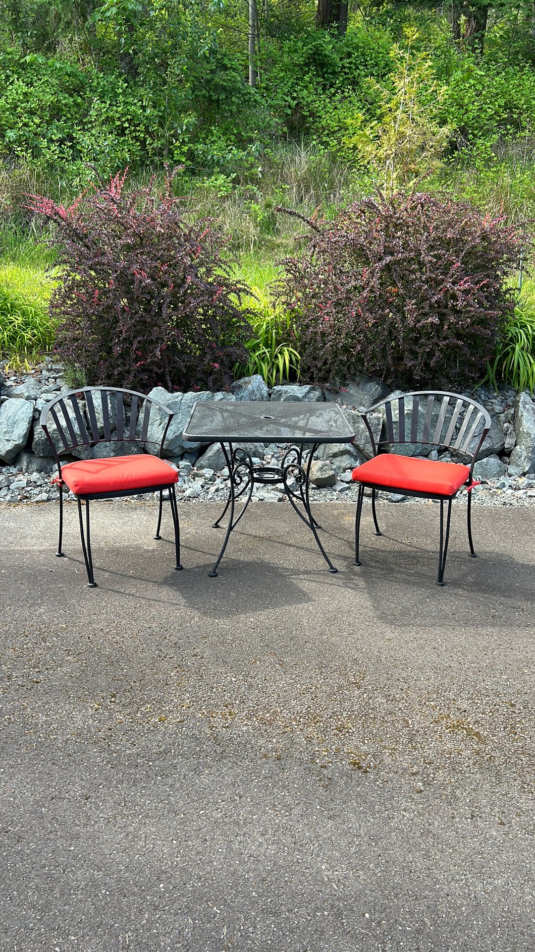 Wrought Iron Patio Bistro Set
