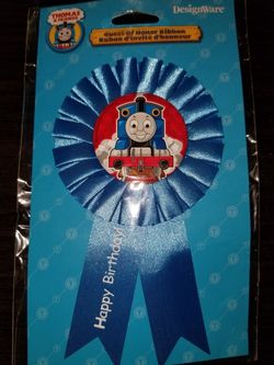 Thomas the train ribbon pin birthday