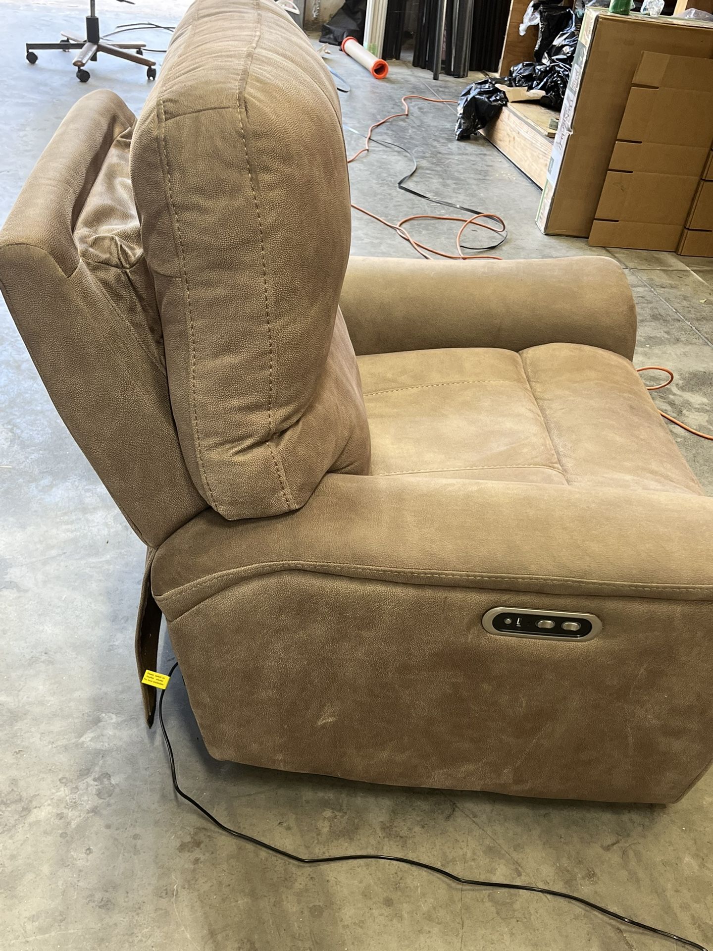 Recliner Armchair Barcalounger Fabric Power Rocker Recliner