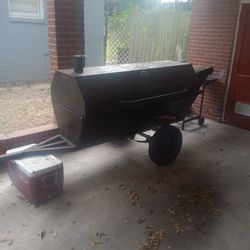 BBQ Grill On Trailer 
