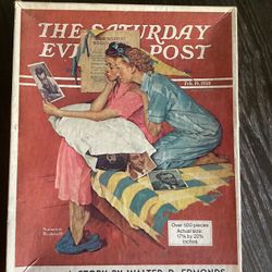 Vintage 1972 Parker Brothers Jigsaw Puzzle - NORMAN ROCKWELL “Movie Stars” #538