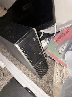 Complete Desktop Computer Setup - HP PC, Monitor (Plug & Play)