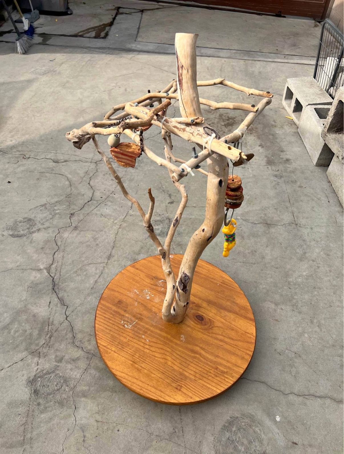 Bird Tree Perch With Wheels