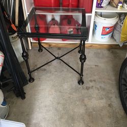 Glass Side Table