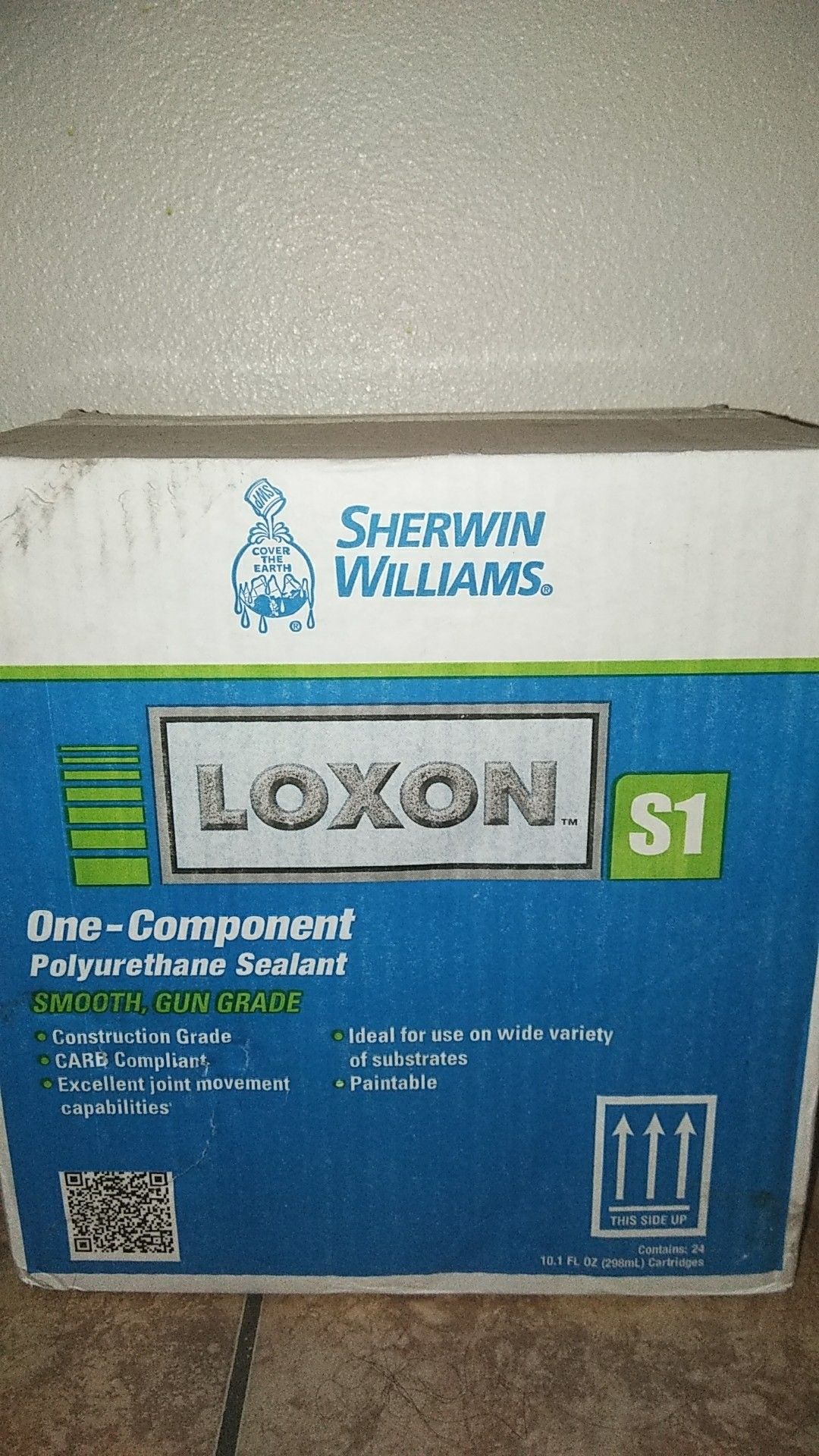 Caulking for exterior S1. Loxon polyurethane sealant.