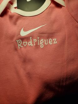 Custom name on a nike onsie