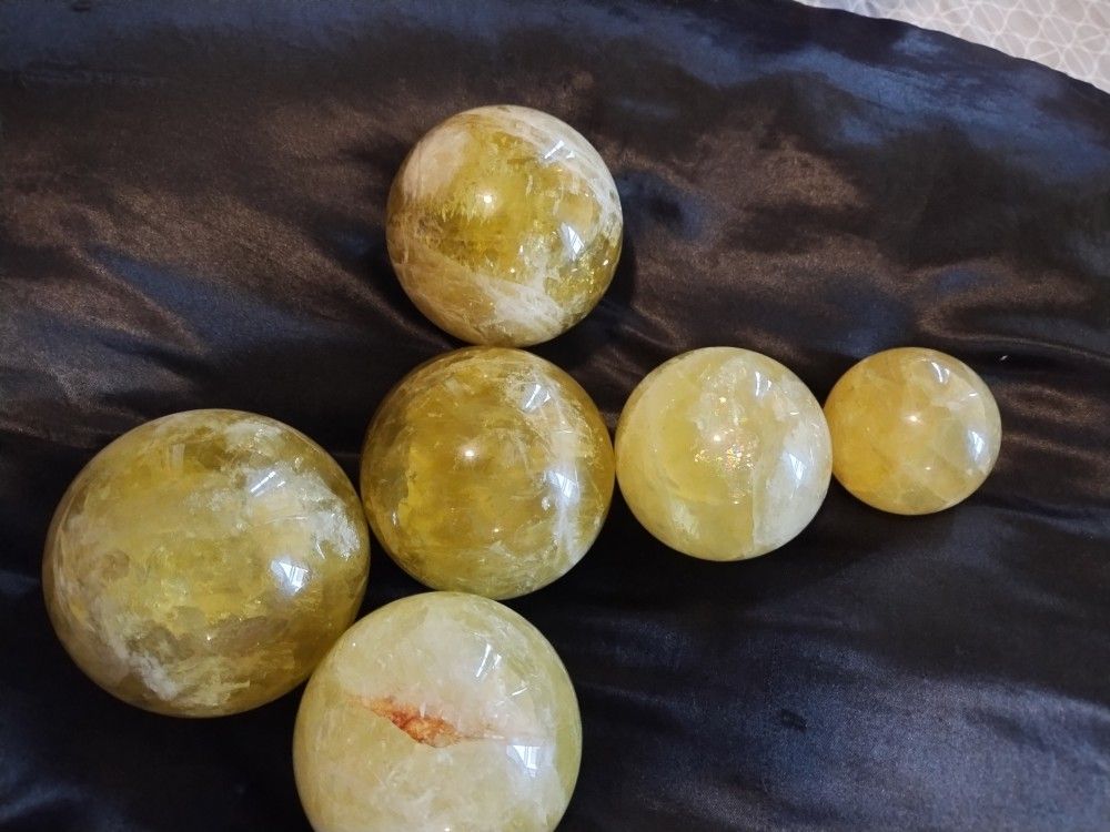 Citrine Crystal Spheres