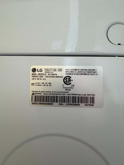 LG Washer + Electric Dryer Set — Near New — $875 OBO (WT7405CW / DLE7400WE)