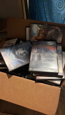 Box of DVDs