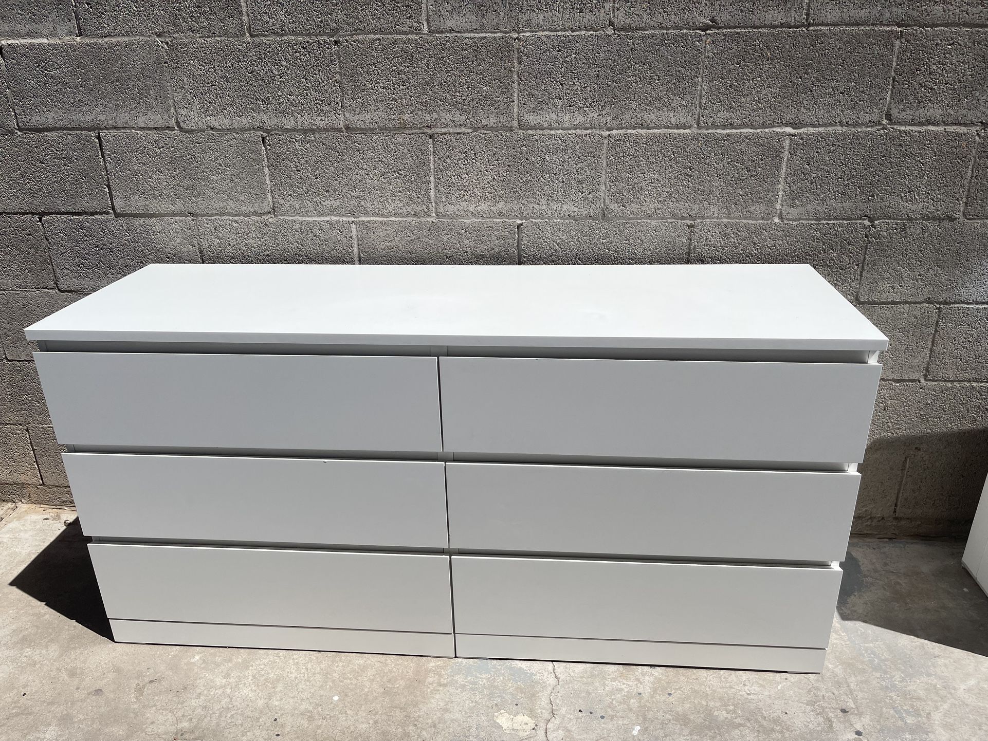 Ikea Malm Large White Dresser