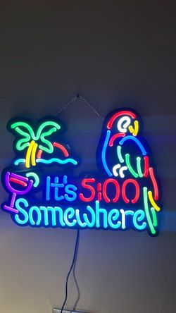 NEW NEON  TIKI BAR MANCAVE  SIGN