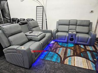 New special black leather electric recliner high quality bluetooth speaker recliner sofa loveseat special